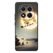 Новорічні, Святкові Чохли для Xiaomi Poco M8 Pro - 2024 год (Санта на місяці)