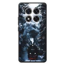 Новорічні, Святкові Чохли для Xiaomi Poco M8 Pro - 2024 год (Зимовий потяг)