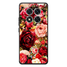 Силіконовий бампер з принтом (квіточки) на Xiaomi Poco М8 Про (Букет квітів)