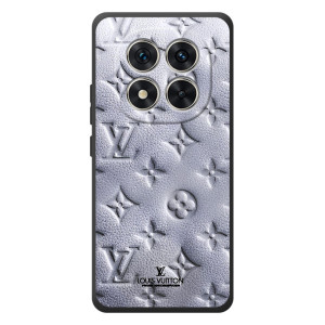 Текстурный Чехол Louis Vuitton для Xiaomi Poco M8 Про – Белый ЛВ