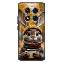 Друкований чохол 'Звірята з кавою' для Xiaomi Poco M8 Pro (Зайчик з кавою)