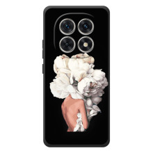 Чехлы (ART) Цветы на Xiaomi Poco M8 (VPrint) – Белые цветы