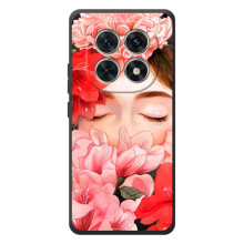 Чехлы (ART) Цветы на Xiaomi Poco M8 (VPrint) – Глаза в цветах