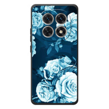 Чехлы (ART) Цветы на Xiaomi Poco M8 (VPrint) – Голубые Бутоны