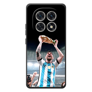 Чехлы Лео Месси Аргентина для Xiaomi Poco M8 – Счастливый Месси