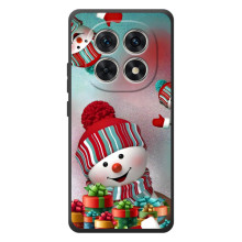 Чохли на Новий Рік Xiaomi Poco M8 (Сніговик в шапці)