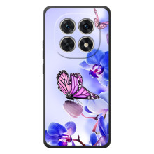 Чехлы с Цветами для Xiaomi Poco M8 (VPrint) (Бабочка на цветочке)