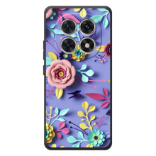 Чехлы с Цветами для Xiaomi Poco M8 (VPrint) (Цветочный дизайн)