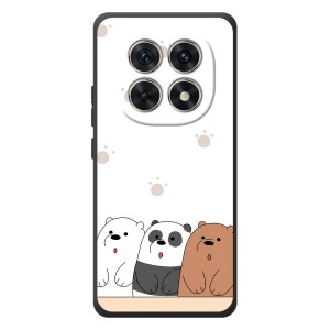 Чехлы с изображением разных животных для Xiaomi Poco M8 (Удивленные медвеженки)