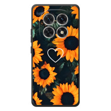 Чехлы с картинкой Подсолнухов для Шаomi Поко М8 – Сердечко в подсолнухах