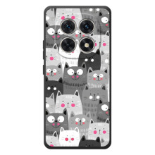 Чехлы с Котиками для Xiaomi Poco M8 (VPrint) (Рисованные котики)