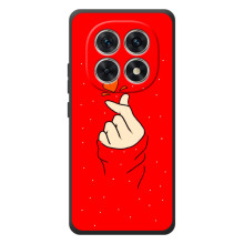 Чохол (Знак сердечка) для Xiaomi Poco M8 (Сердечко на червоному)