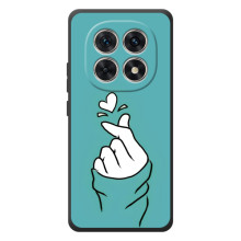 Чохол (Знак сердечка) для Xiaomi Poco M8 (Сердечко на бірюзовому)