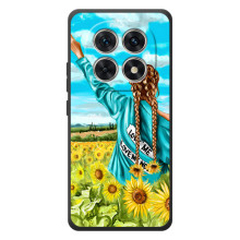 Чехол для Патриота Украины Xiaomi Poco M8 - (AlphaPrint) (Украиночка)