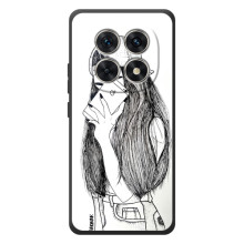 Чехол с печатью для Xiaomi Poco M8 - (Мода) (AlphaPrint) – Фото девочки