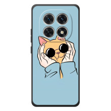 Чохол на Xiaomi Поко M8 з Котиками (VPrint) (Котик в окулярах)