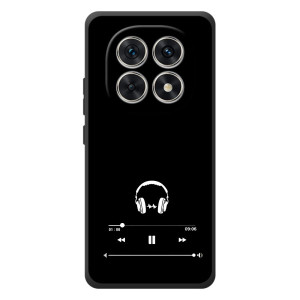 Чехол с картинками на черном фоне для Xiaomi Poco M8 – Плеер