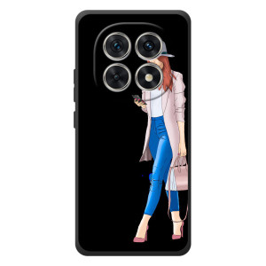 Чехол с картинкой Модные Девчонки Xiaomi Poco M8 – Девушка со смартфоном