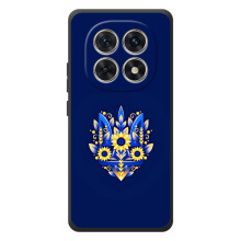 Чохол з картинкою (Патріотичний ГЕРБ) на Xiaomi Poco M8 (Герб в квітах)