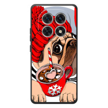 Бампер для Xiaomi Poco M8 з картинкою "Песики" – Сумний собака