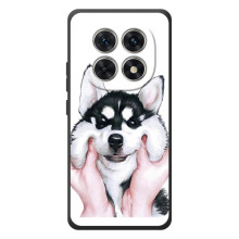 Бампер для Xiaomi Poco M8 з картинкою "Песики" – Собака Хаскі