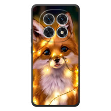 Чехол с Лисичкой для Xiaomi Poco M8 (Новогодний лисенок)