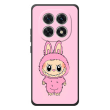 Чехол с Лабубу на Xiaomi Poco M8 (Розовый Лабубу)