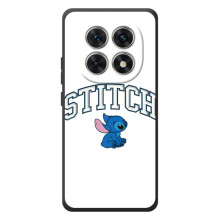 Чехол с принтом Стич на Xiaomi Poco M8 (Стич лого)