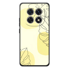 Силиконовый чехол с принтом в цветах на Xiaomi Poco M8 – Монстера жёлтая
