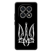 Чехол с украинским гербом на Xiaomi Poco M8 (Герб на черном)