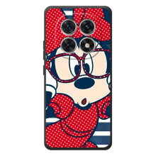 Эксклюзивный чехол для Xiaomi Poco M8 (AlphaPrint - Мультяшные) (Маус в очках)