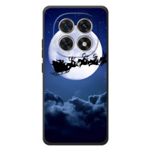 Новорічні Чохли для Xiaomi Поко M8 (VPrint) (Санта - місяць)