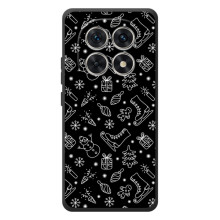 Новогодние, Праздничные Чехлы для Xiaomi Poco M8 - 2024 год (Новогодний фон)