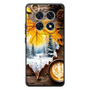 Чехол с уникальным дизайном «Осень с кофе» для Xiaomi Poco M8