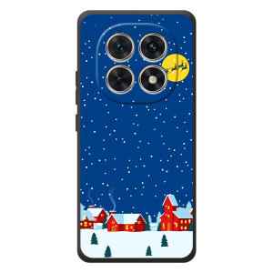 Силіконовий бампер на різдво для Xiaomi Poco M8 (Місто в снігу)