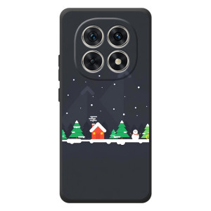 Силіконовий бампер на різдво для Xiaomi Poco M8 (Місто зимове)