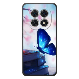 Силиконовый бампер с картинкой животных для Xiaomi Poco M8 – Бабочка синяя