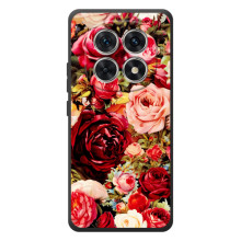 Силіконовий бампер з принтом (квіточки) на Xiaomi Poo М8 (Букет квітів)