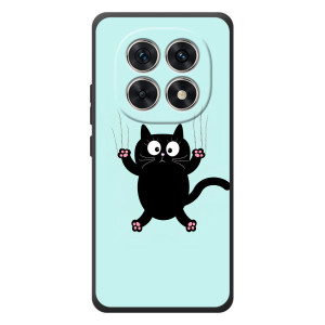 Силиконовый чехол с котиком для Xiaomi Poco M8 (Падающий кот)