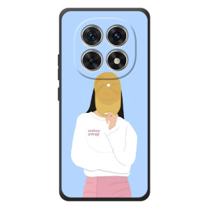 Силиконовый Чехол на Xiaomi Poco M8 с картинкой Стильных Девушек – Желтая кепка