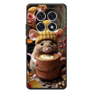 Печатный чехол «Зверята с кофе» для Xiaomi Poco M8 – Медведь с кофе