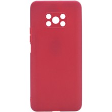Силиконовый чехол Candy Full Camera для Xiaomi Poco X3 NFC / Poco X3 Pro – Красный