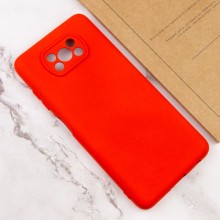 Чехол Silicone Cover Lakshmi Full Camera (A) для Xiaomi Poco X3 NFC / Poco X3 Pro – Красный
