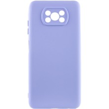 Чохол Silicone Cover Lakshmi Full Camera (AAA) для Xiaomi Poco X3 NFC / Poco X3 Pro – Бузковий