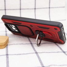 Ударопрочный чехол Camshield Serge Ring для Xiaomi Poco X3 NFC / Poco X3 Pro – Красный