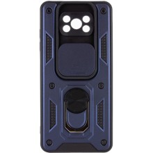 Ударопрочный чехол Camshield Serge Ring для Xiaomi Poco X3 NFC / Poco X3 Pro – Синий