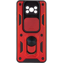 Чехол Ummi Camshield Serge Ring для Xiaomi Poco X3 NFC / Poco X3 Pro – Красный