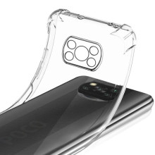 TPU чохол GETMAN Ease logo посилені кути Full Camera для Xiaomi Poco X3 NFC / Poco X3 Pro – Прозорий
