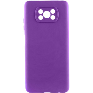 Чехол Silicone Cover Ummi Lakshmi Full Camera (AA) для Xiaomi Poco X3 NFC / Poco X3 Pro – Фиолетовый