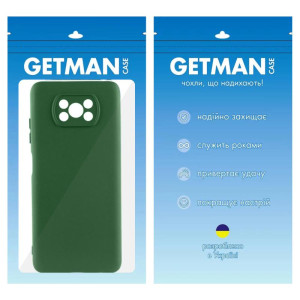 Чехол TPU GETMAN Liquid Silk Full Camera для Xiaomi Poco X3 NFC / Poco X3 Pro – Зеленый
